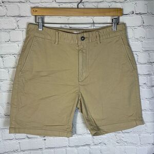 Flint and Tinder Mens Tan Khaki Chino Golf Shorts size 32